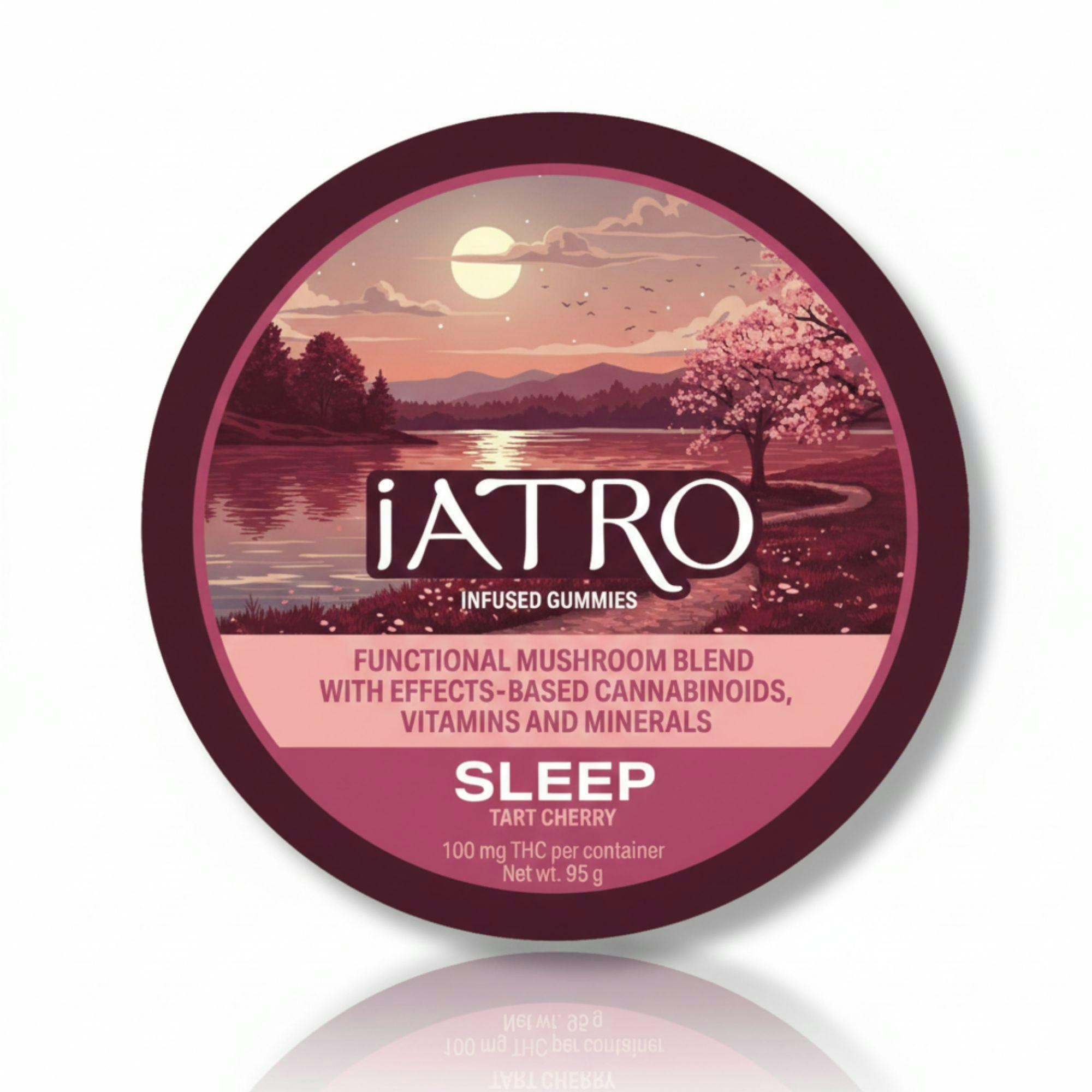 iATRO 100MG FUNCTIONAL MUSHROOM GUMMY - SLEEP - TART CHERRY