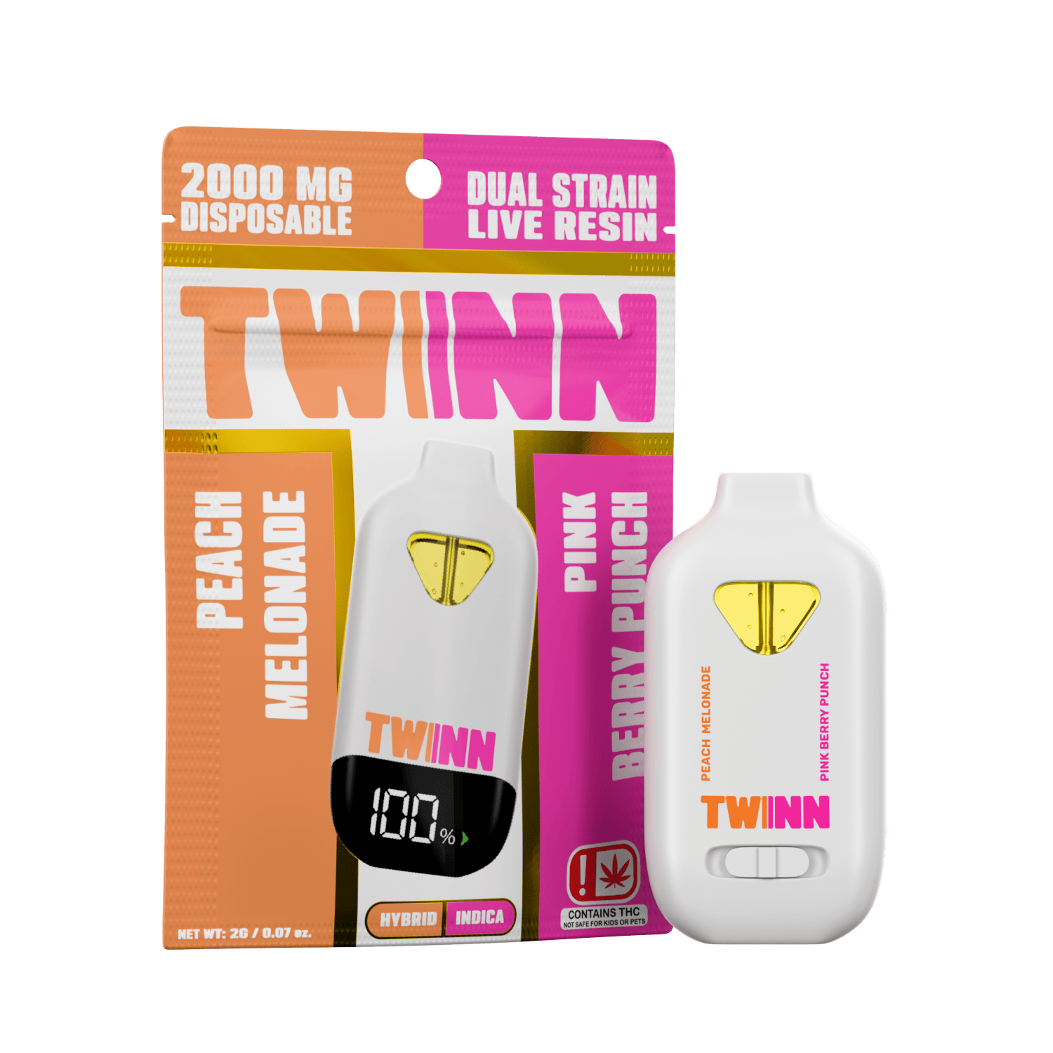 TWINN - PEACH MELONADE / PINK BERRY PUNCH - 2G