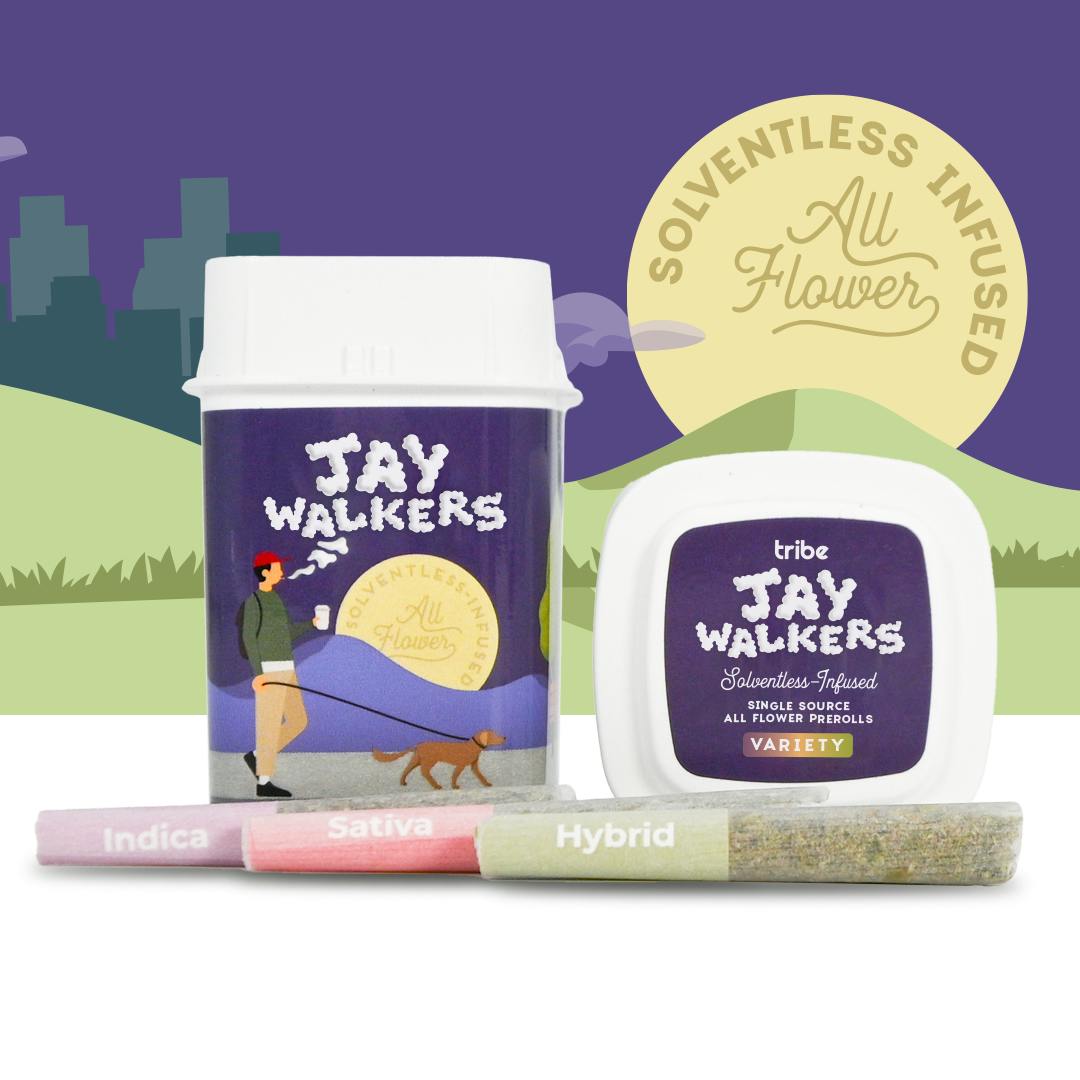 Jaywalkers Solventless Infused - Variety - 11 pack - Infused Pre Rolls - 4.95g