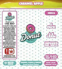 Donut - 5 pk - Caramel Apple - 7.5g