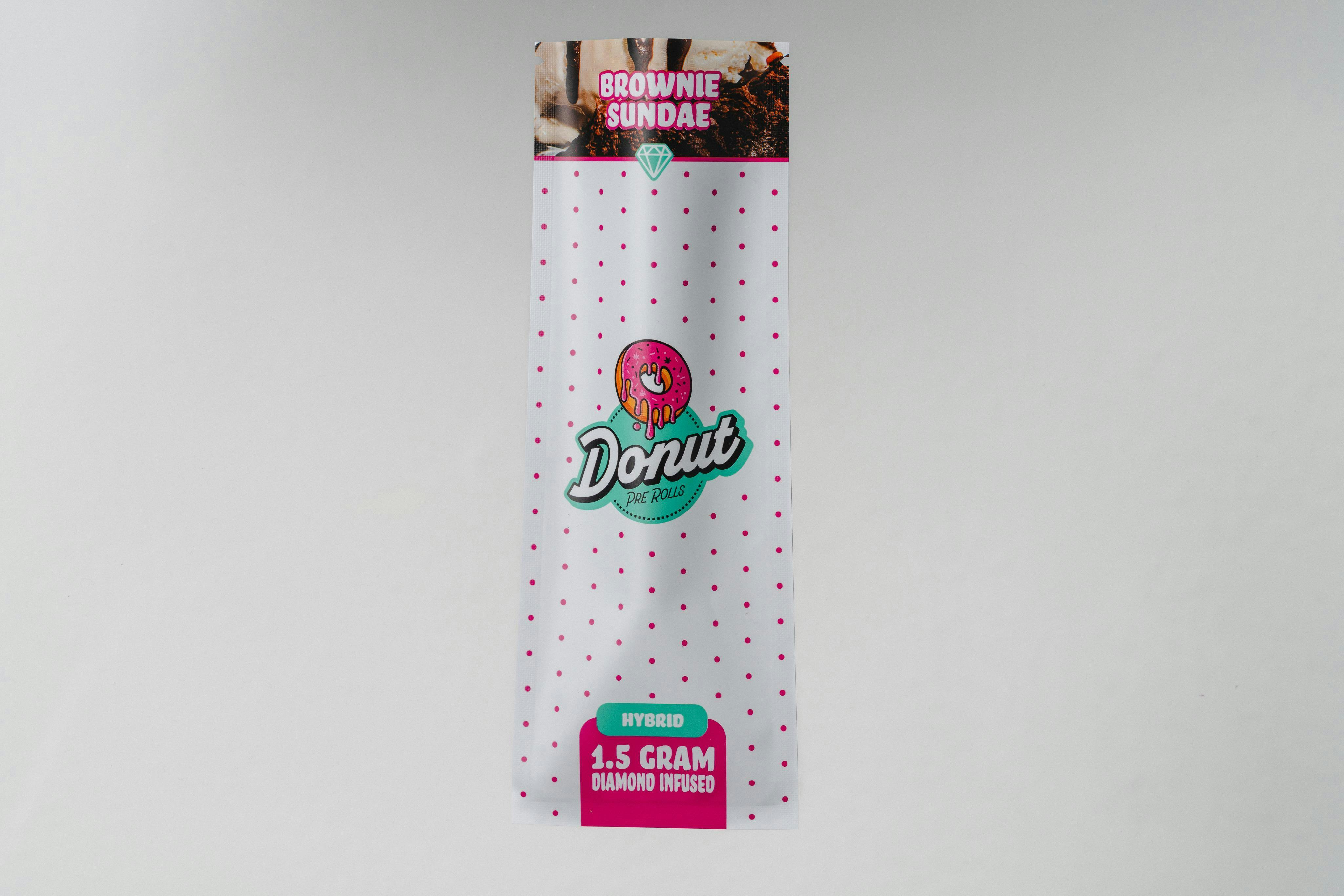 Donut - Single - Infused Preroll - Brownie Sundae - 1.5g