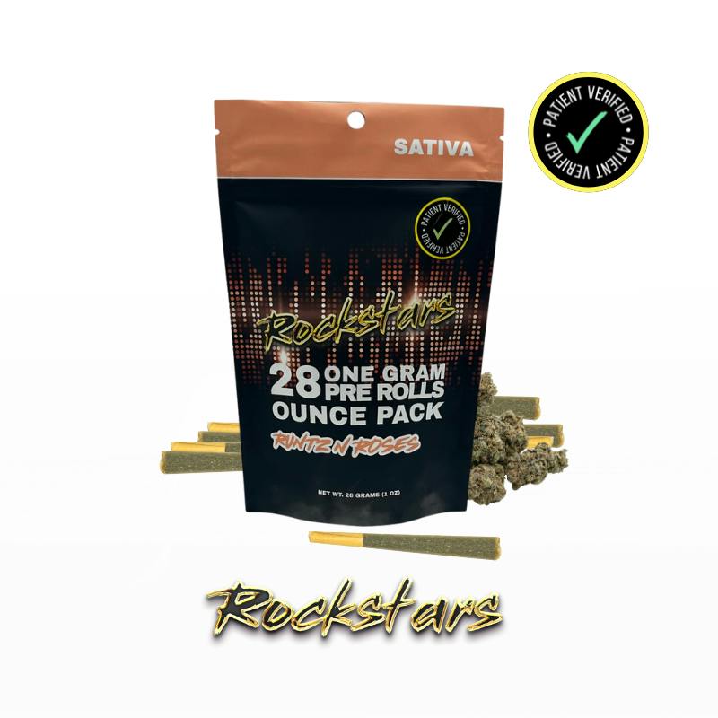 Rockstars - 28g Pre Roll Pack - Runtz N Roses - Sativa