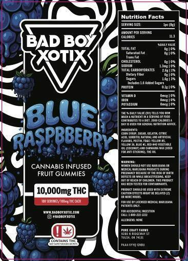 BAD BOY BLUE RASPBERRY 10,000mg