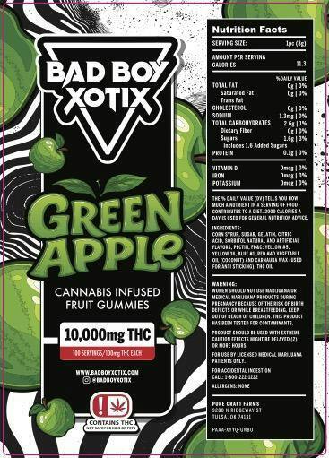BAD BOY - GREEN APPLE 10,000mg