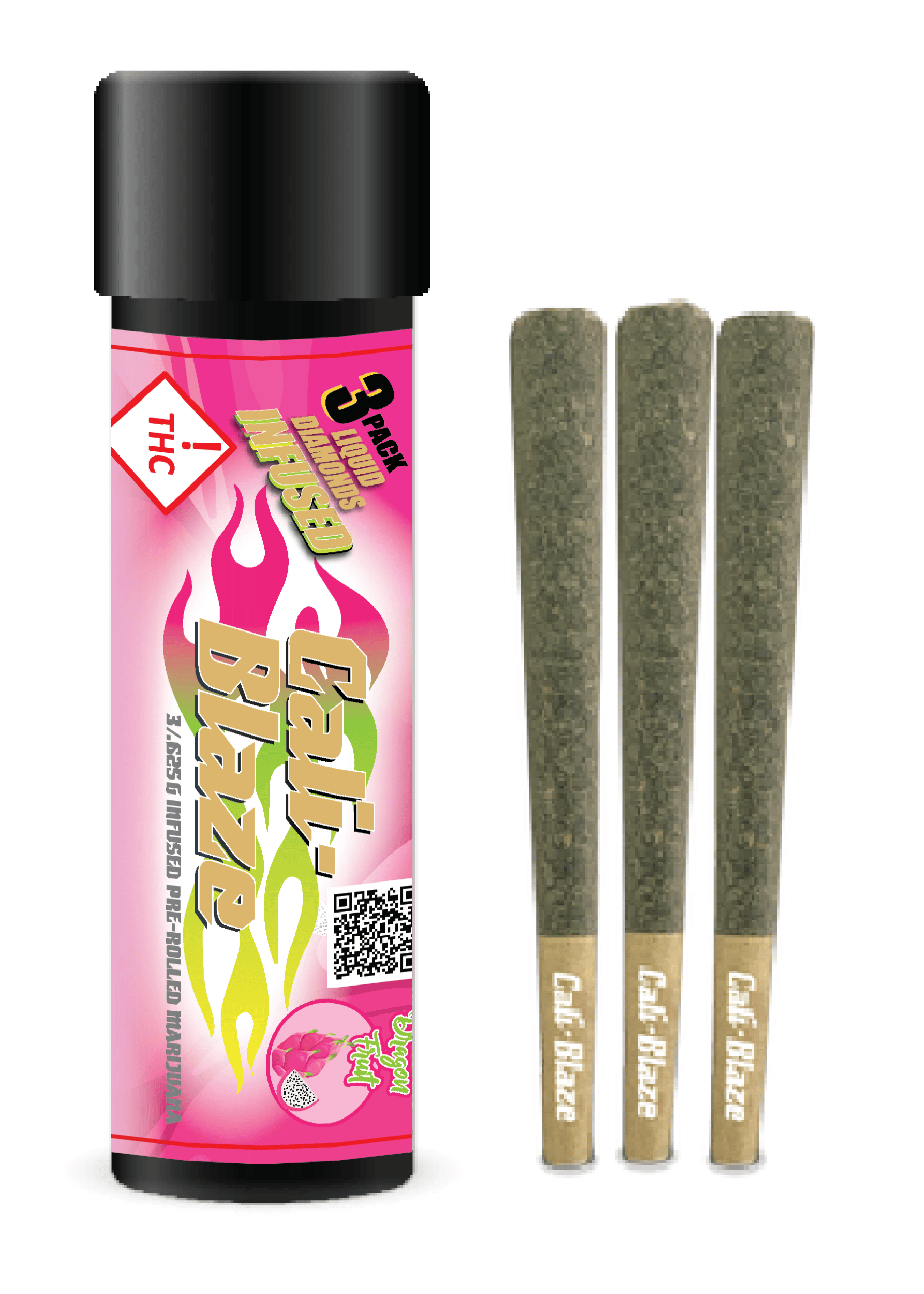Cali Blaze - 1.8g Infused Joint (3pk) - Mojito - Cherry Gorilla Kush Breath (I)