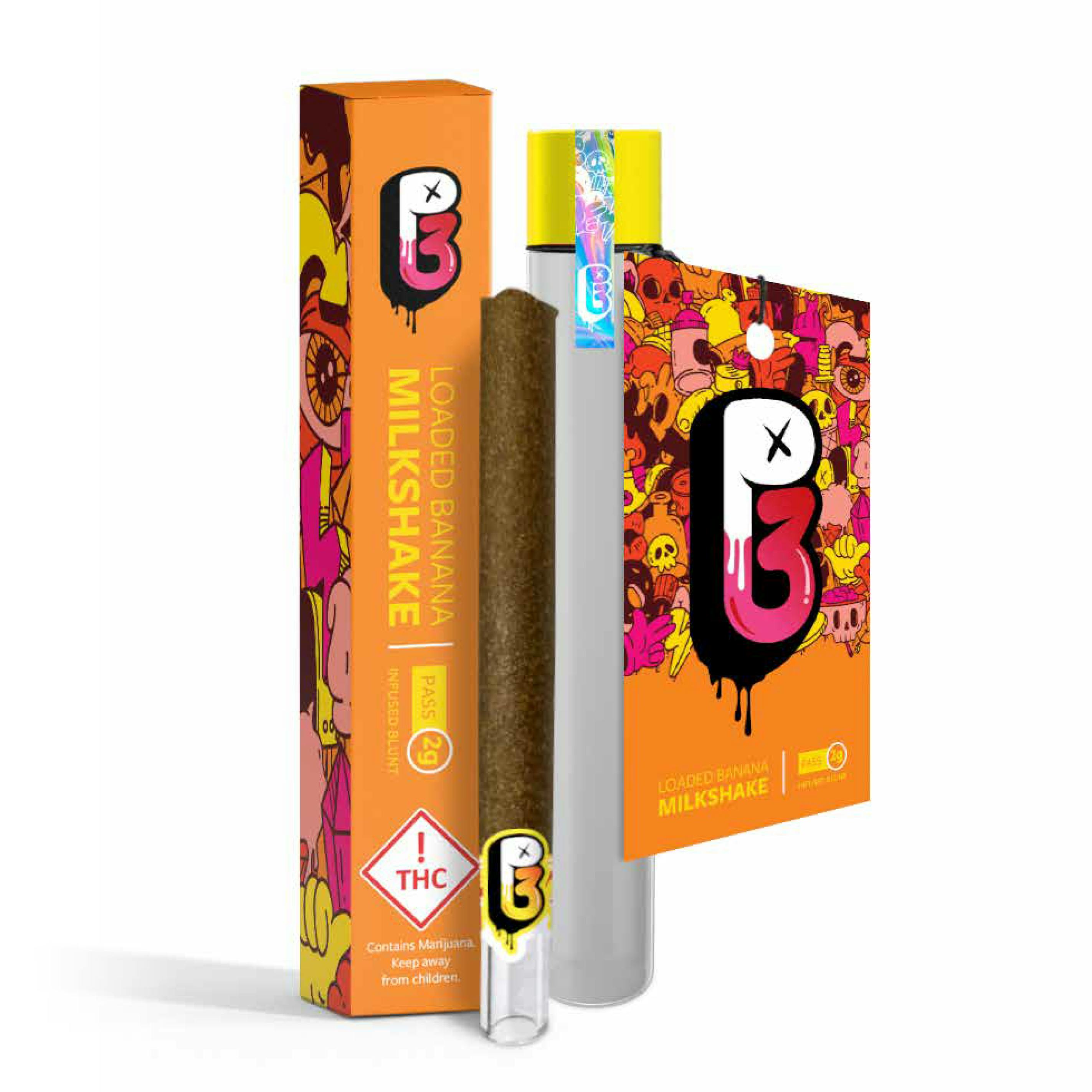 P3 Infused Blunt 2g - Banana Milkshake