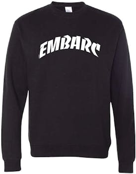 EMBARC - THRASHER PREMIUM SWEATSHIRT CREW BLACK [2XL]