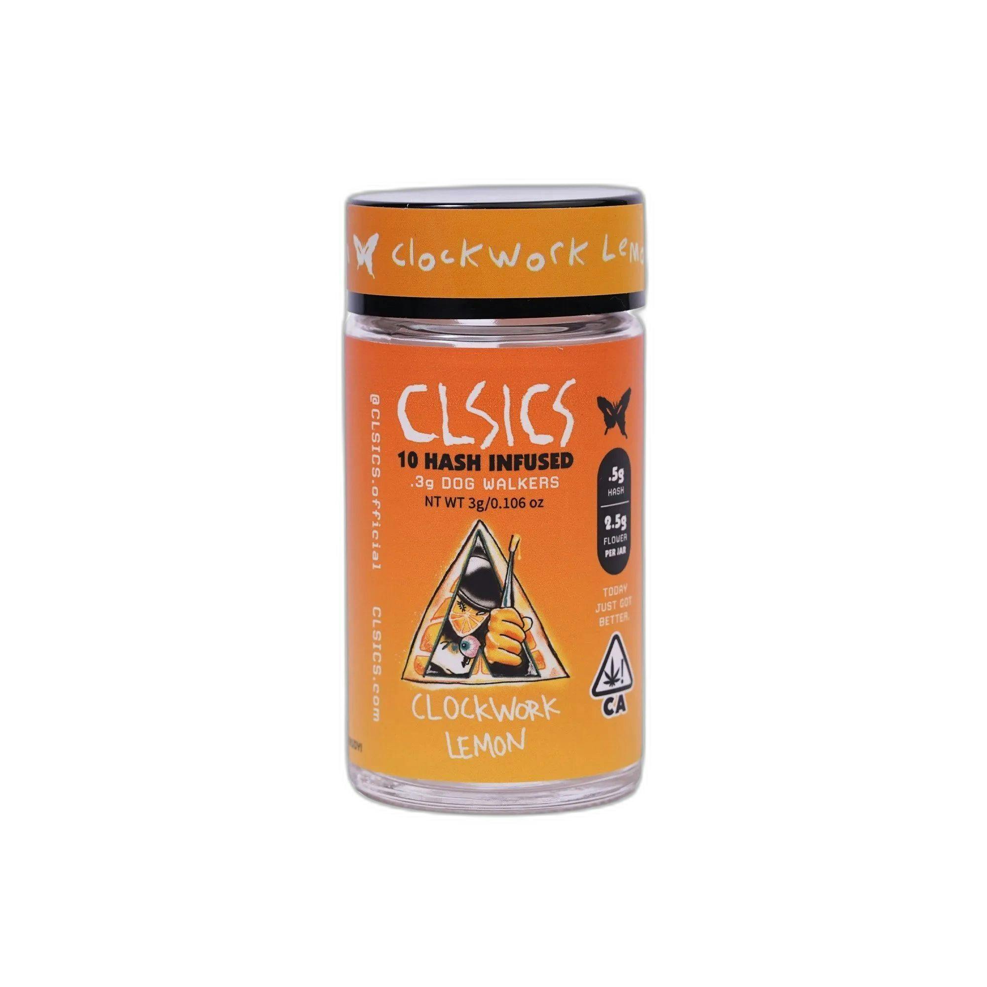 CLSICS - HASH INFUSED PREROLL 10PK [3G] CLOCKWORK LEMON
