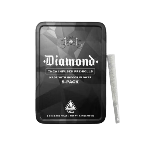 HEAVY HITTERS - DIAMOND INFUSED PREROLL 5PK [2.5G] BLUE SAMURAI #17