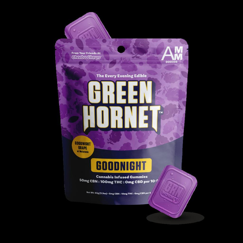 Green Hornet Gummies | GOODNIGHT GRAPE | 100MG