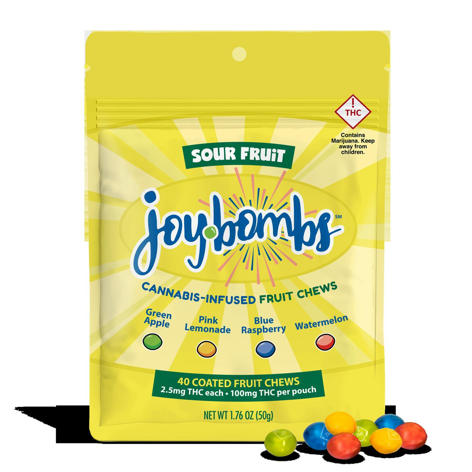 JOY BOMBS | SOUR FRUIT | 100MG