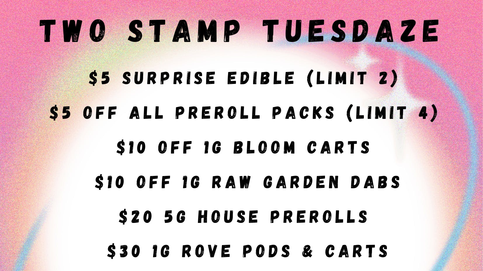 TWO STAMP TUESDAZE at Herbal Pain Relief Center Weedmaps