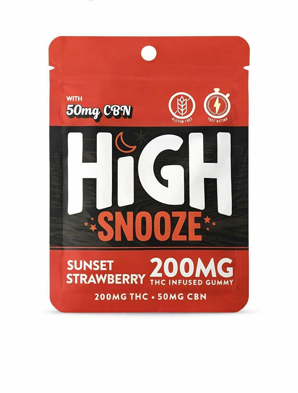 High Snooze Sunset Strawberry Coin 200mg THC | 50mg CBN