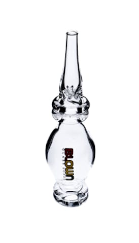 Blown Clear Dab Straw-4"
