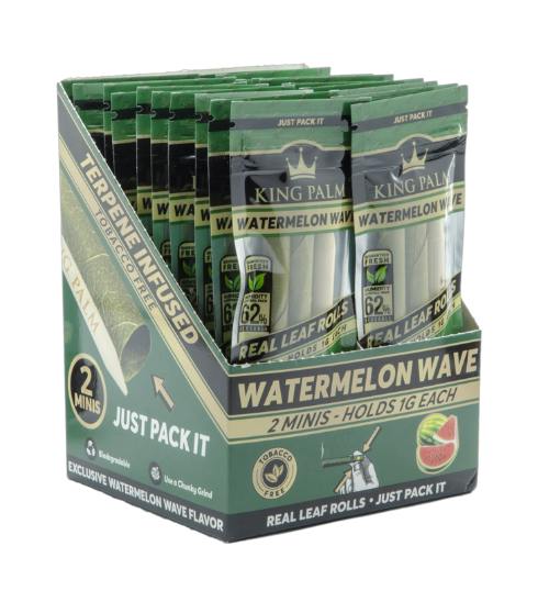 King Palm Mini Size Watermelon Wave Flavored Wraps - 2 Pack
