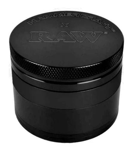 RAW x Hammercraft Black Aluminum 2.5" 63mm Large Grinder
