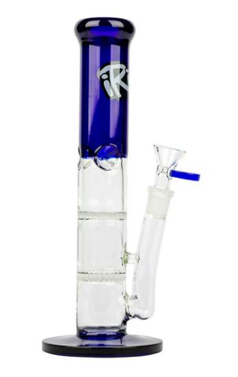 Red Eye Tek 10" Turks Straight Tube Honeycomb Perc Bong