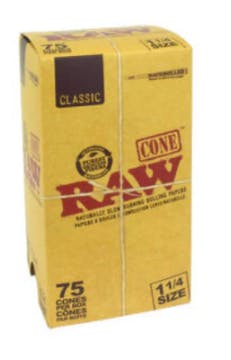 Raw Classic Natural Pre-Rolled 1 1/4 Cones