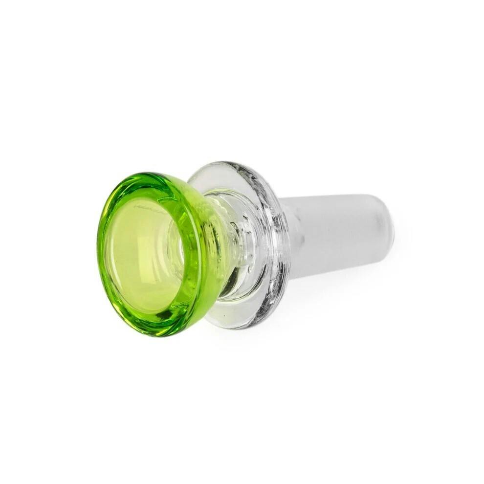 Red Eye Glass 14mm Lime Green UFO Pull-Out