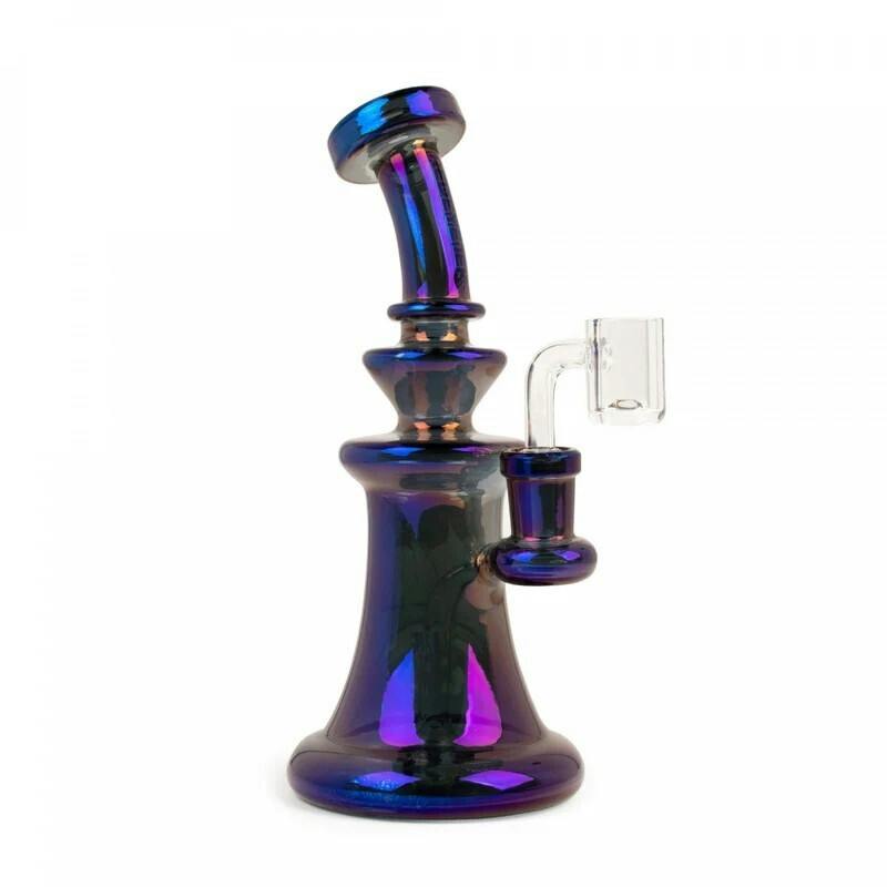 Red Eye Tek 8" Tall Blue Metallic Terminator Finish Spectrum Concentrate Rig