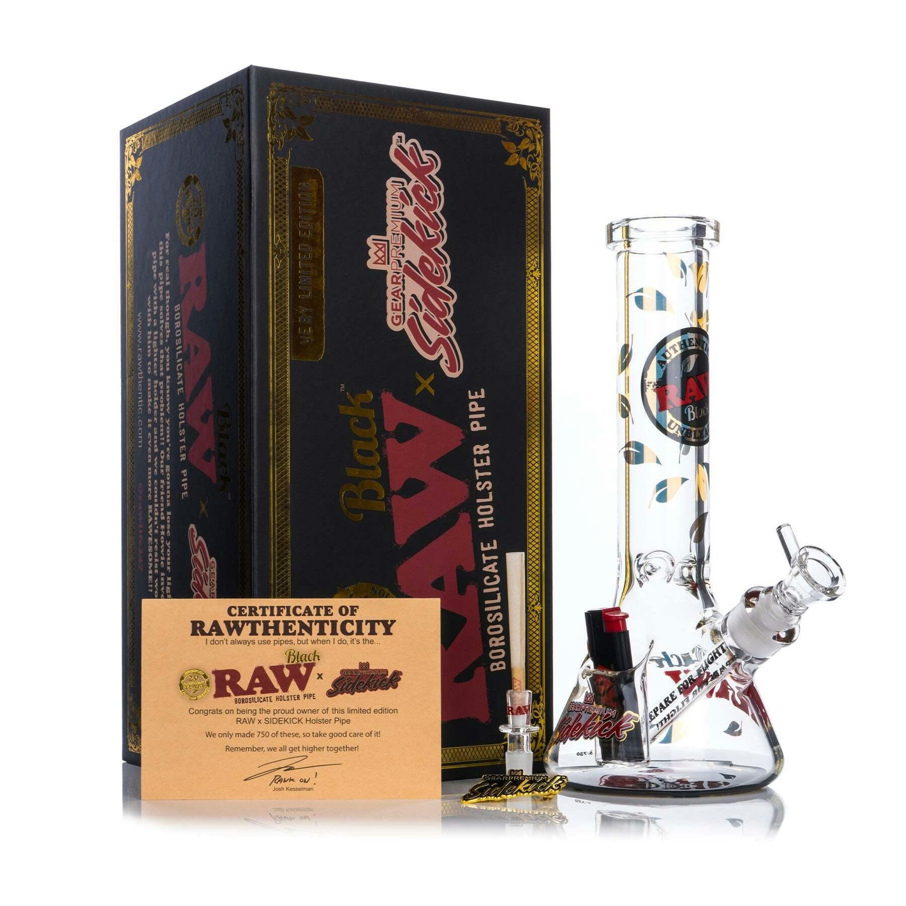 RAW x GEAR 12" 7mm Thick Sidekick Limited Edition Bong