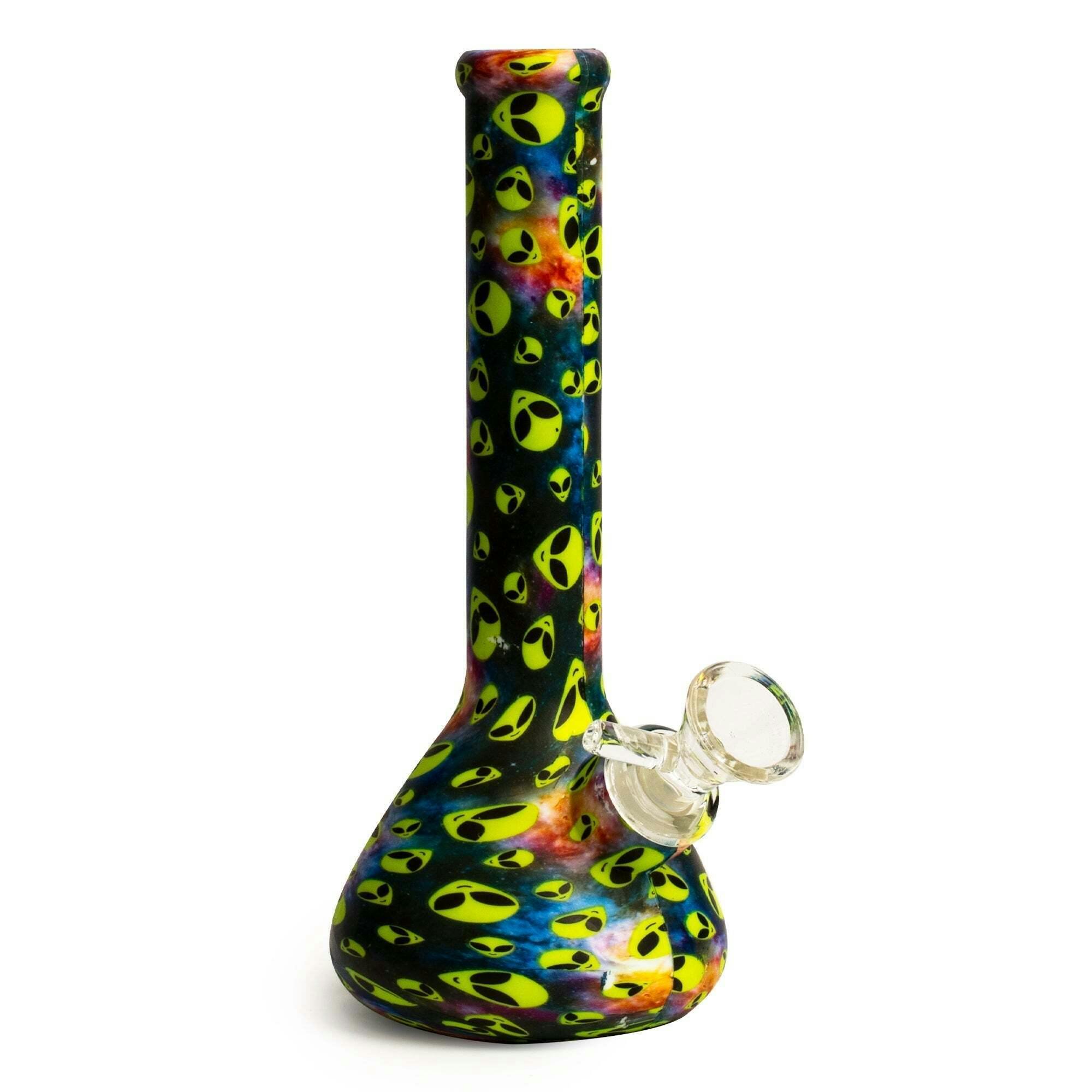 LIT Silicone 7.5" Assorted Styles Beaker Tube with Glass Bowl