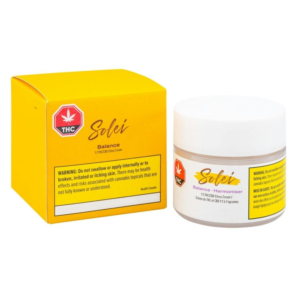 Solei - Balance 1:1 THC:CBD 75 g Body Cream