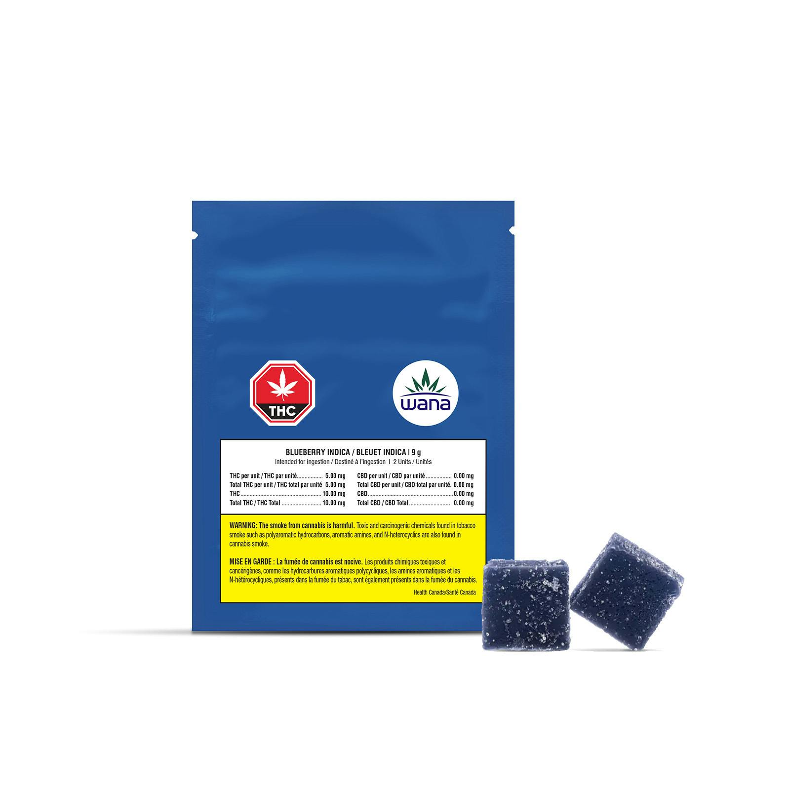 Wana - Wana Blueberry Sour Soft Chews 2 x 4.5 g