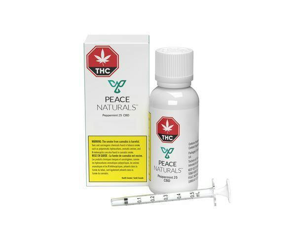 Peace Naturals - Peppermint25 CBD 23.7g Oil