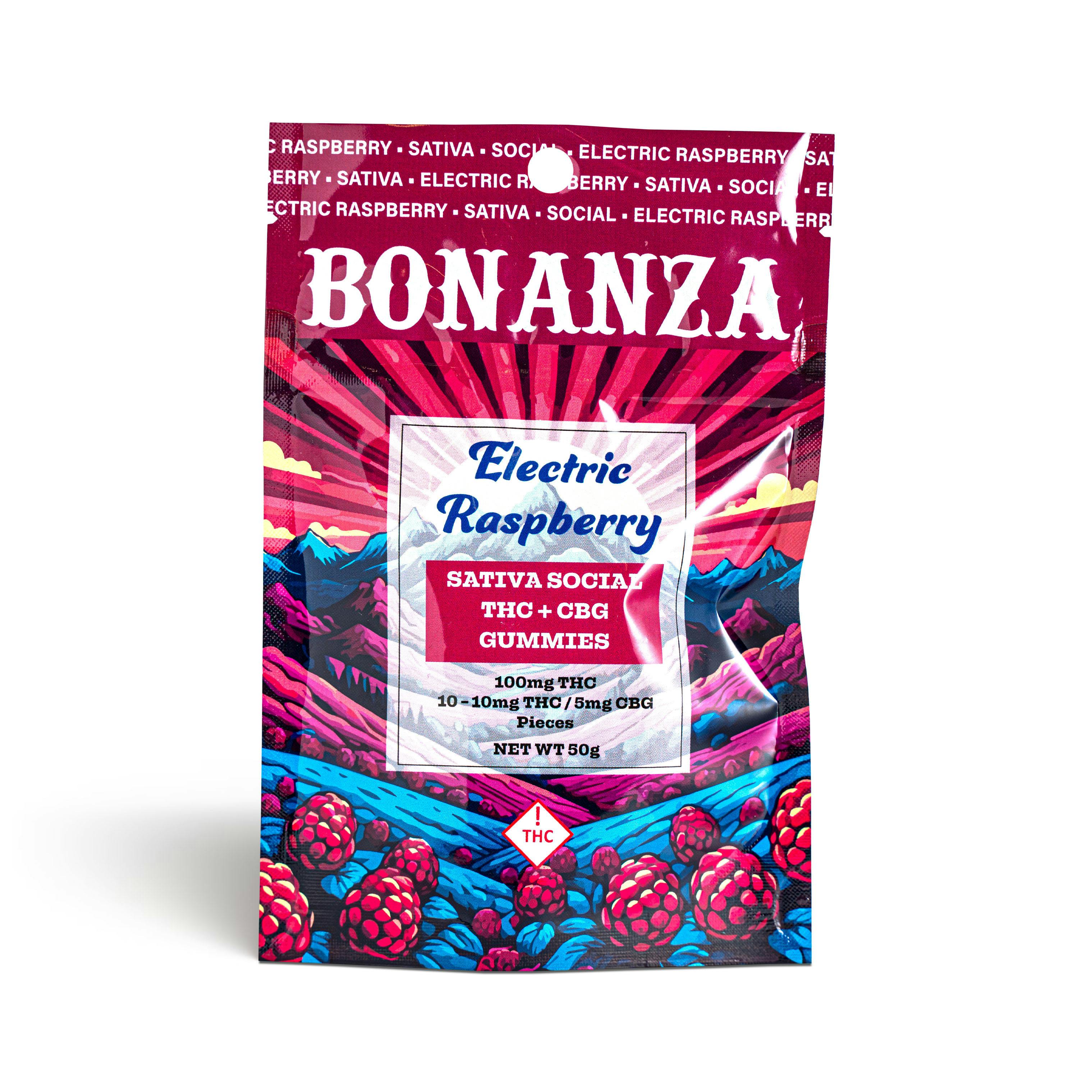 Electric Raspberry 2:1 THC/CBG Gummies