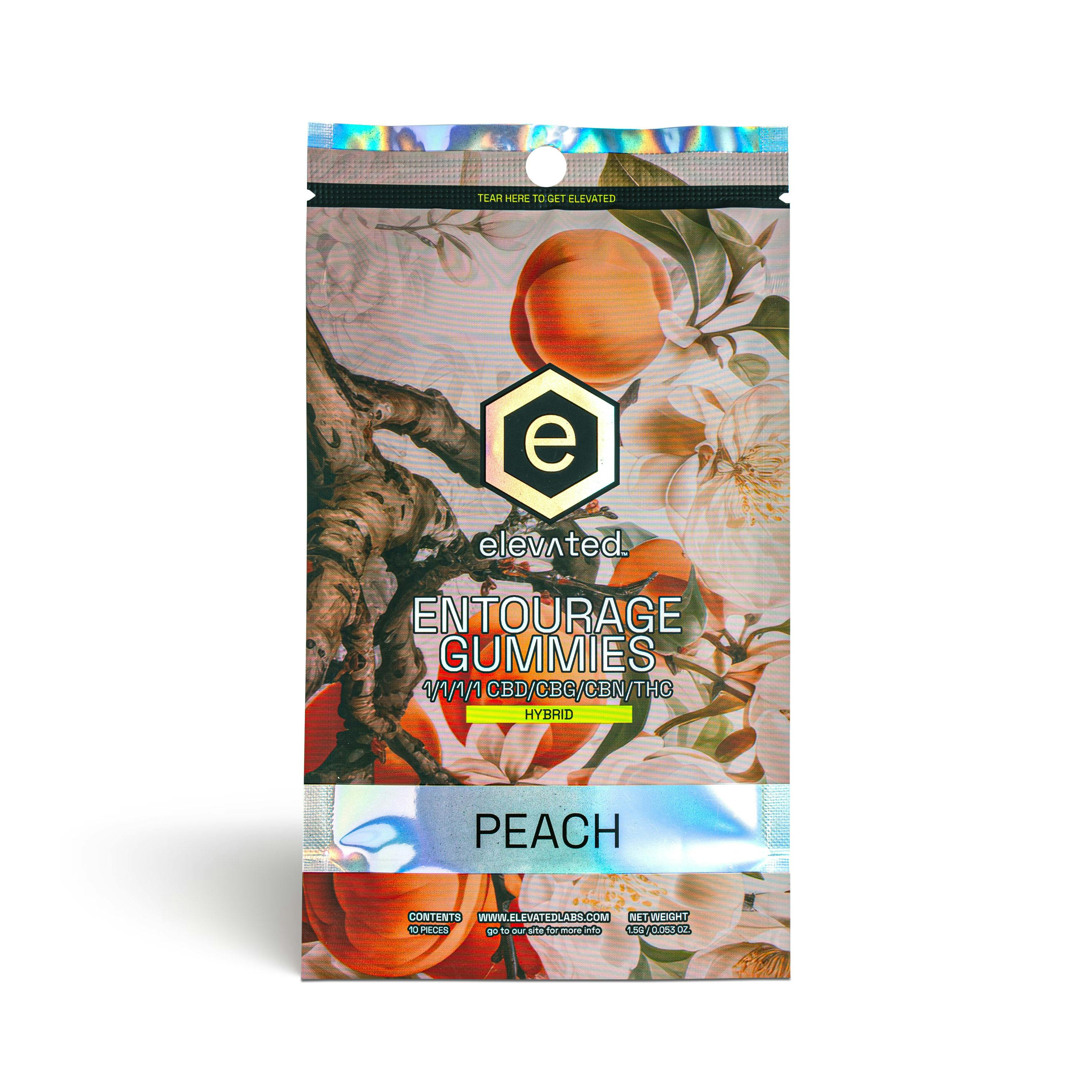 Hybrid Peach Entourage Gummies