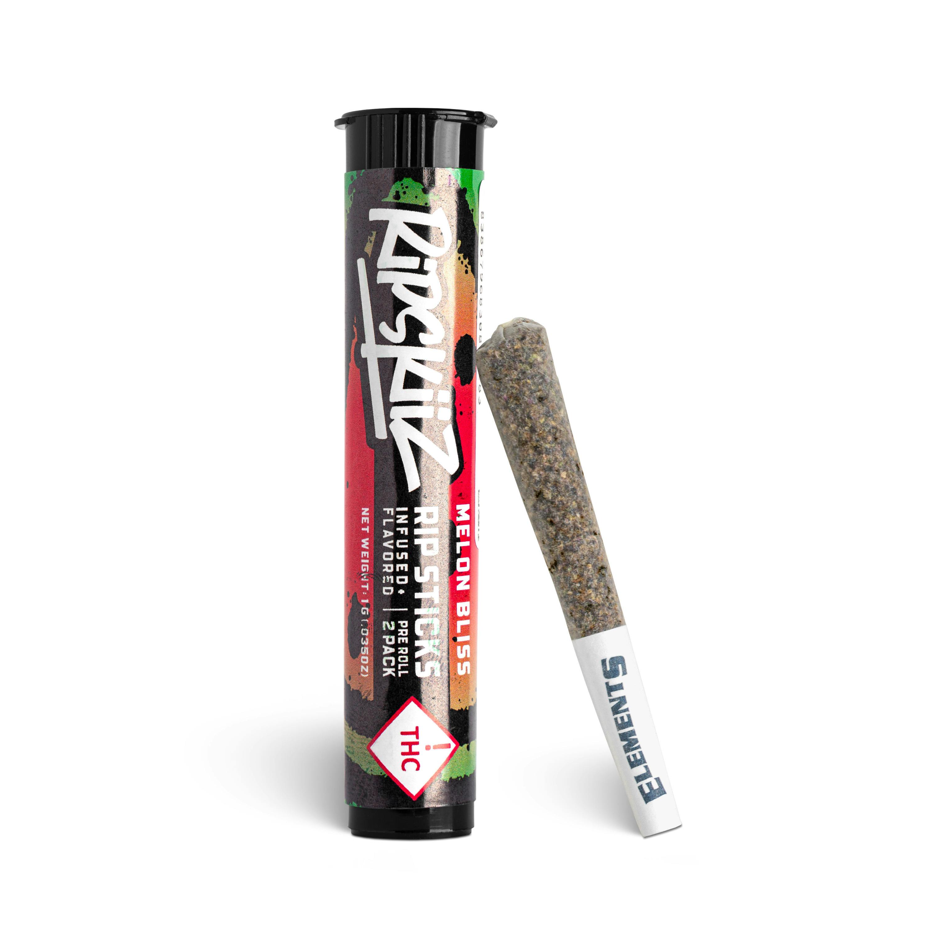 Melon Bliss Rip Sticks Infused Pre-Rolls - 2 Pack