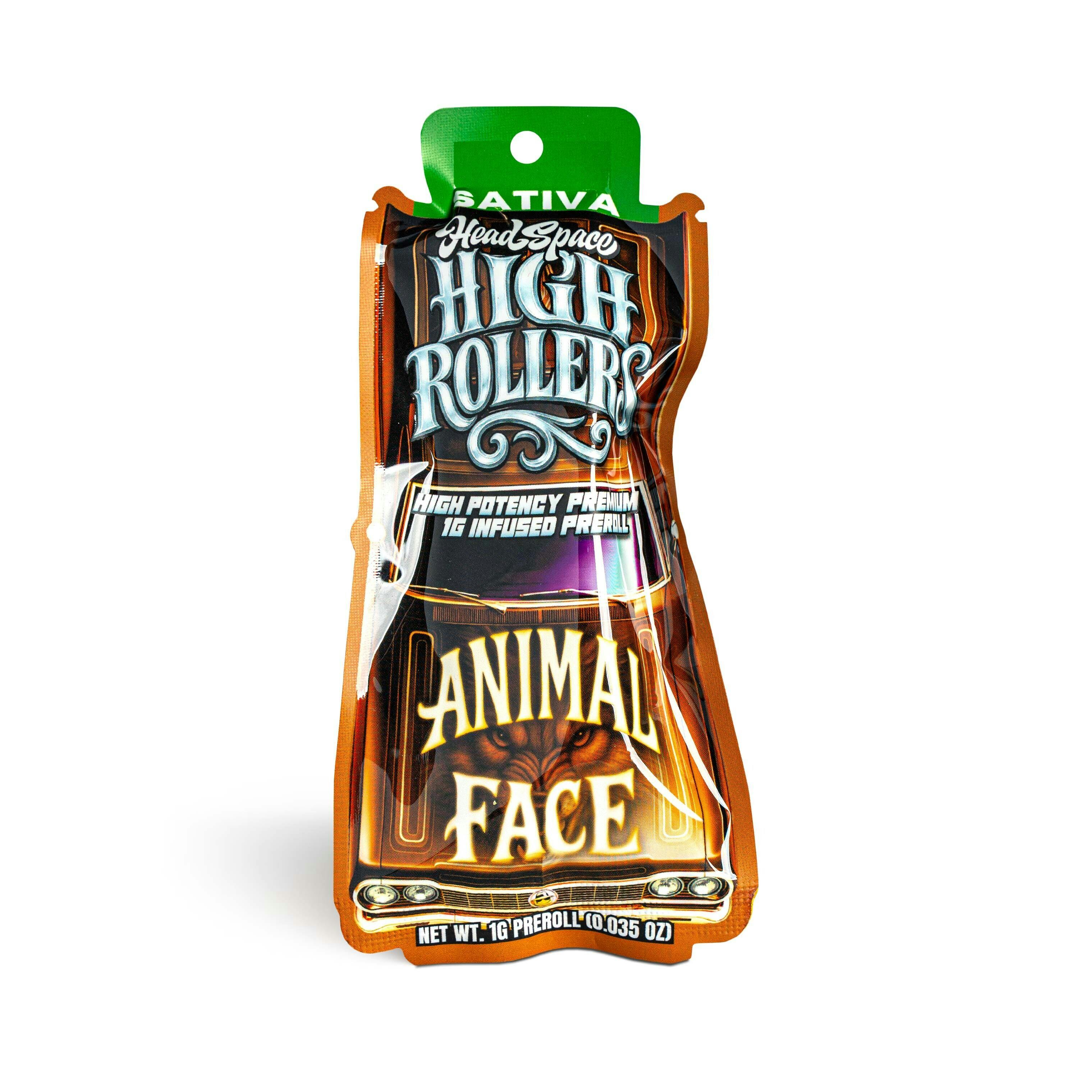 Animal Face High Rollers Infused Pre-Roll