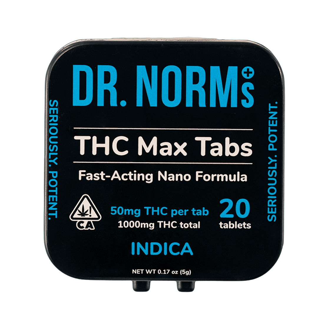 DR. NORMS - THC CAPSULE - THC MAX TABS 50MG 20PC INDICA - 1000MG