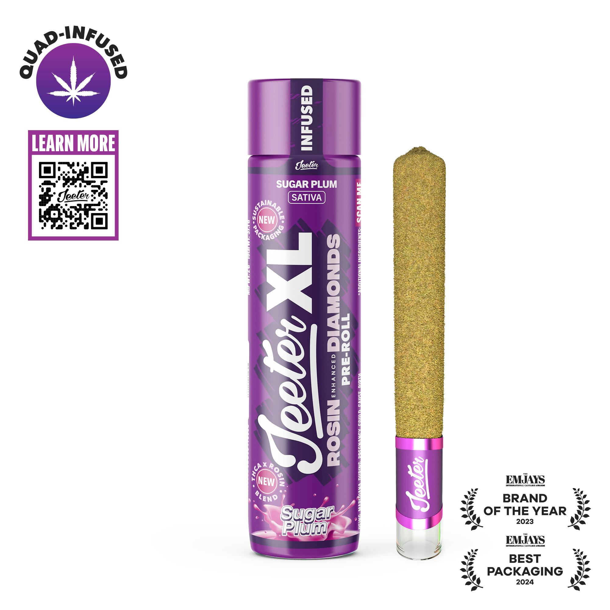 Jeeter XL Quad-Infused Preroll 2g Sugar Plum