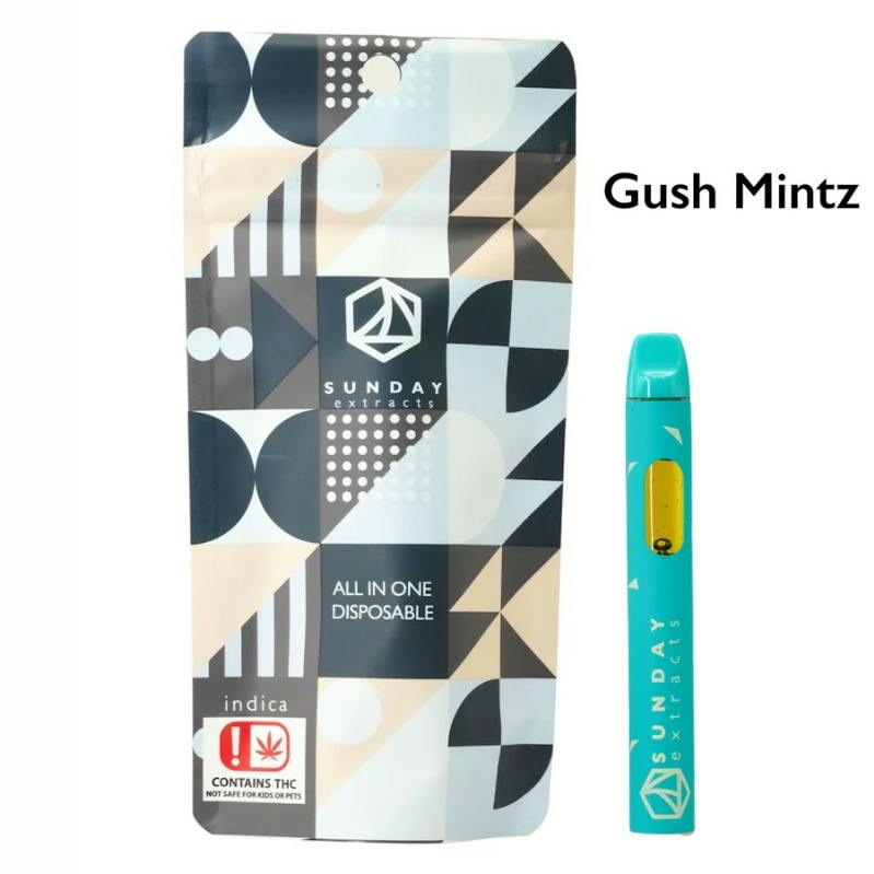 Gush Mintz | Live Resin Disposable | 2g by Sunday Extracts