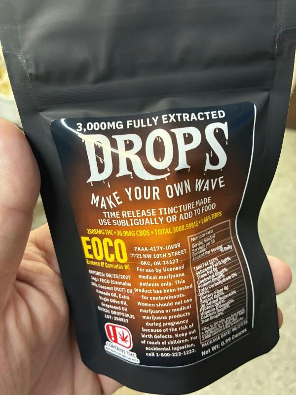 EOCO 3000mg Tincture Drops BEE ELEVATED