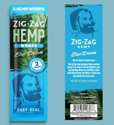 ZIG ZAG - Blue Dream - Hemp Wraps 2ct