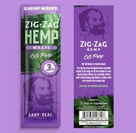 ZIG ZAG - OG Purp - Hemp Wraps 2ct