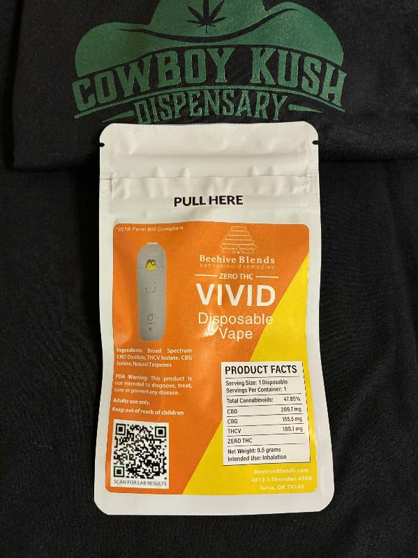 EOCO - Disposable CBD Vape 0.5g - VIVID CBD 200mg - CBG THCv