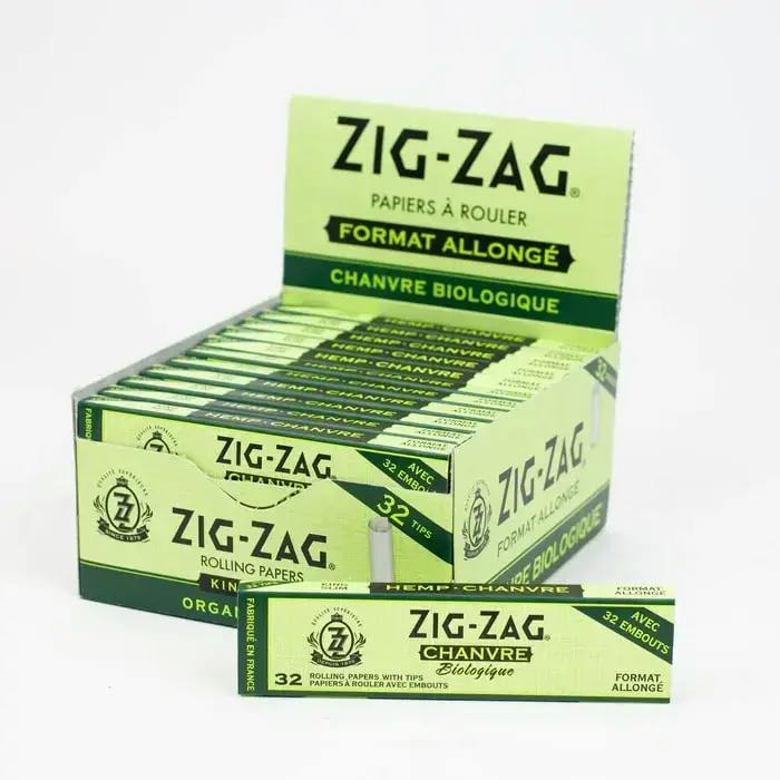Zig Zag Hemp King Slim Papers with Tips