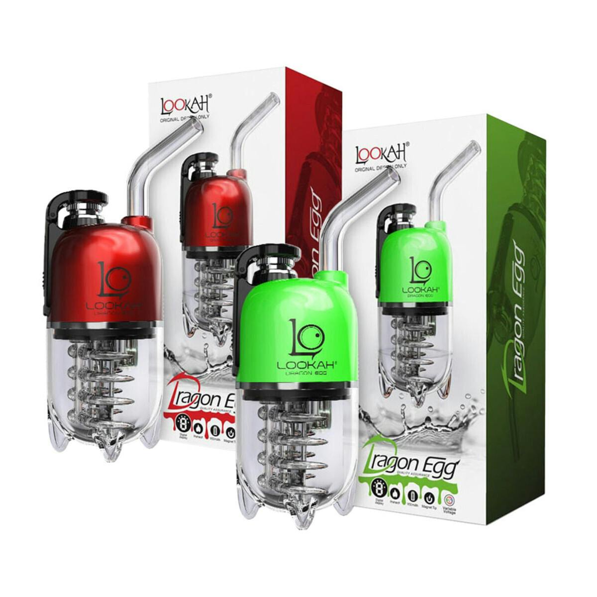 Lookah Dragon Egg eRig Bubbler - 950mAh/Red