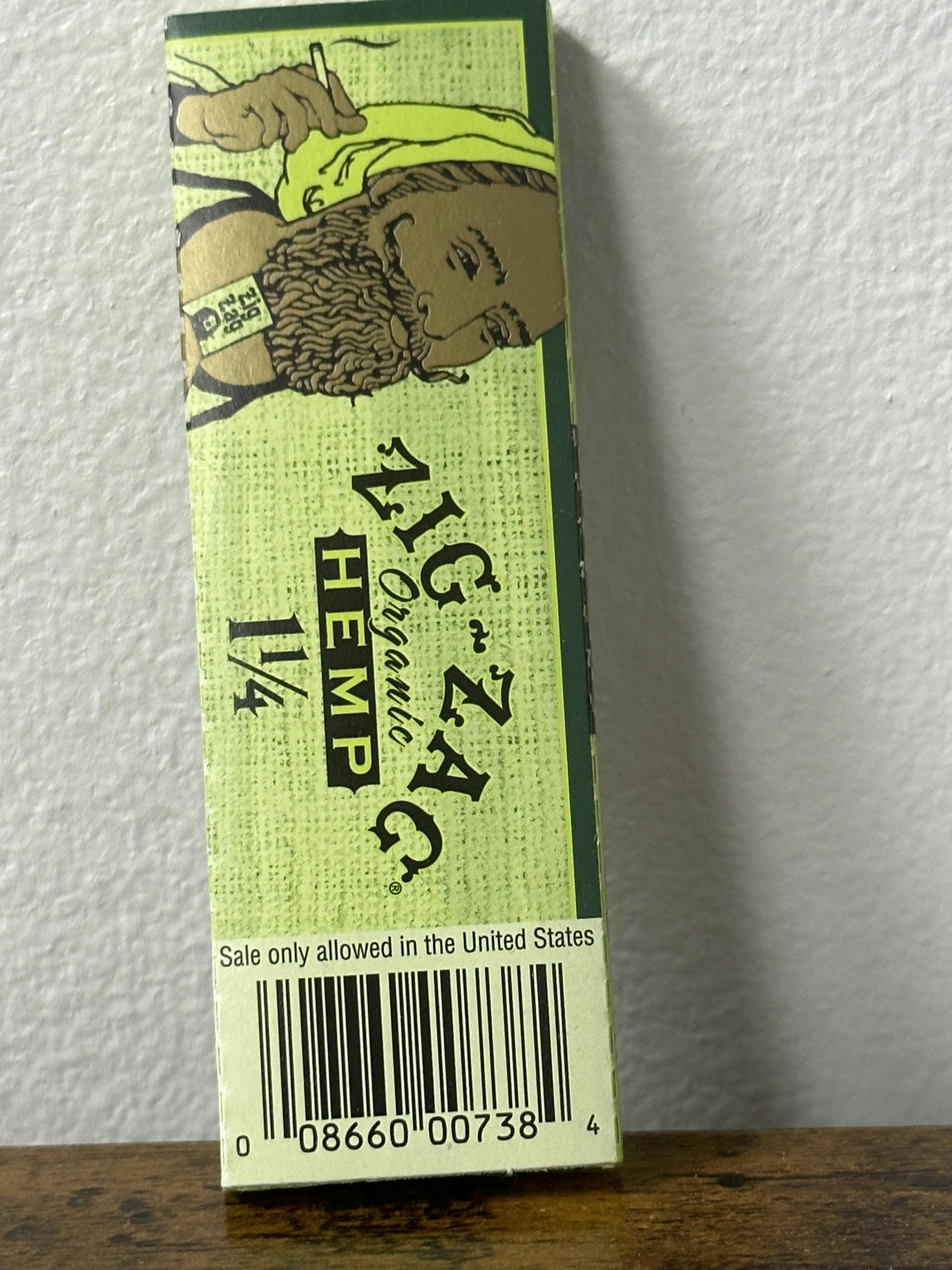 Zig Zag Organic Hemp 1.25