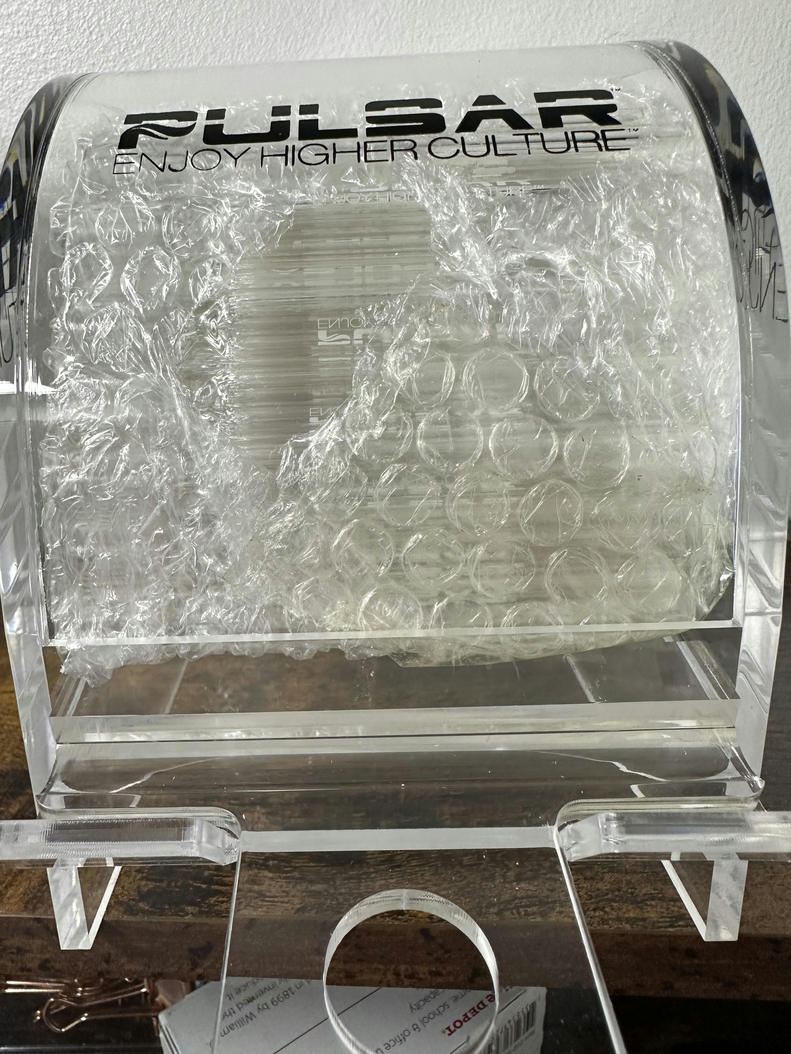 Pulsar Chillum Display - Clear Glass 100 ct