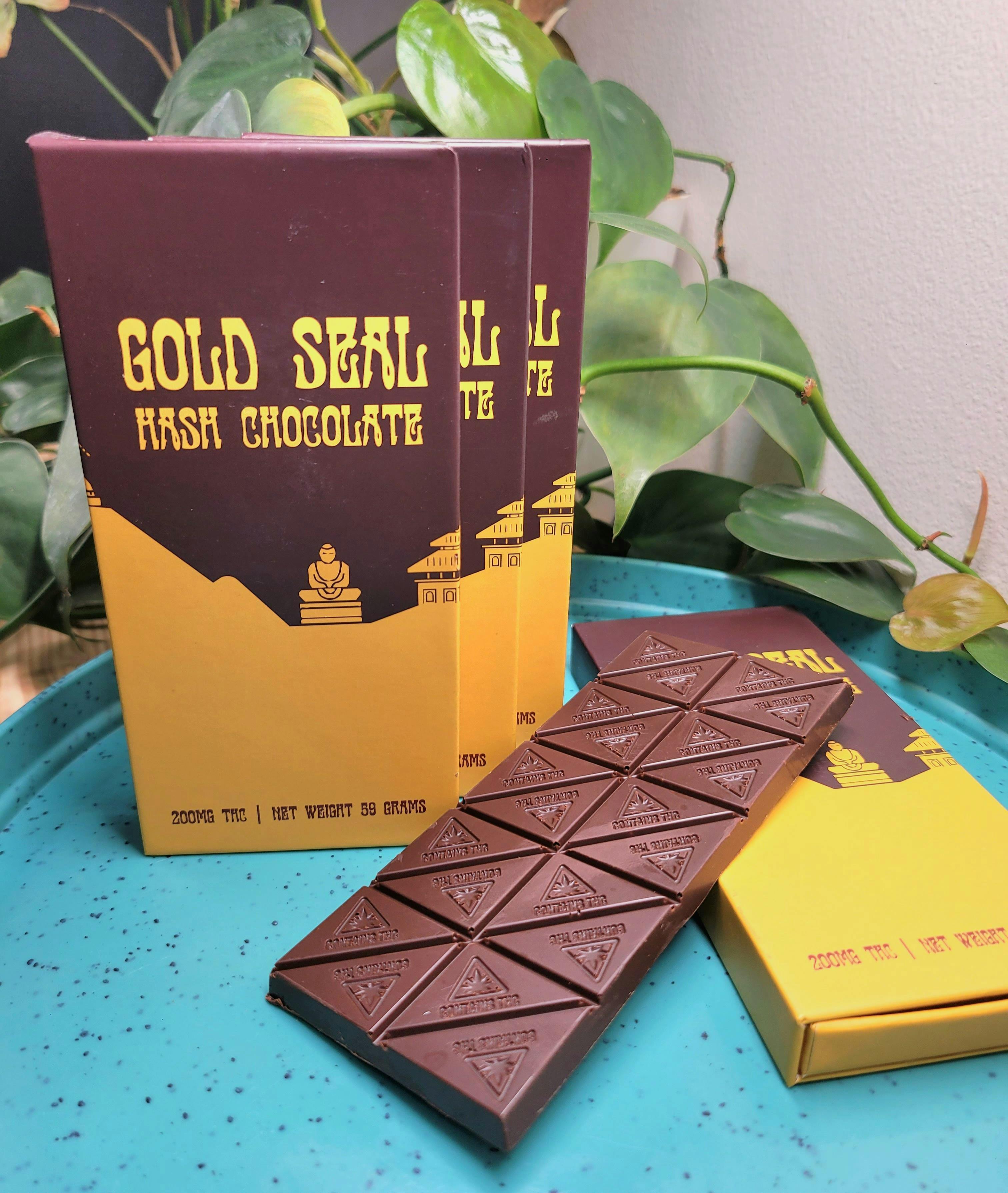 Gold Seal Hash Chocolate | Dark Chocolate | 200mg