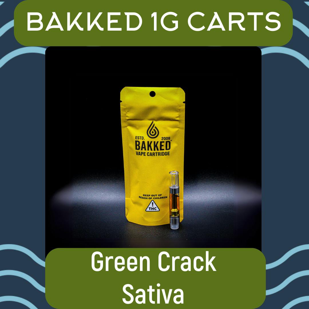 Bakked | Green Crack 1g Cart