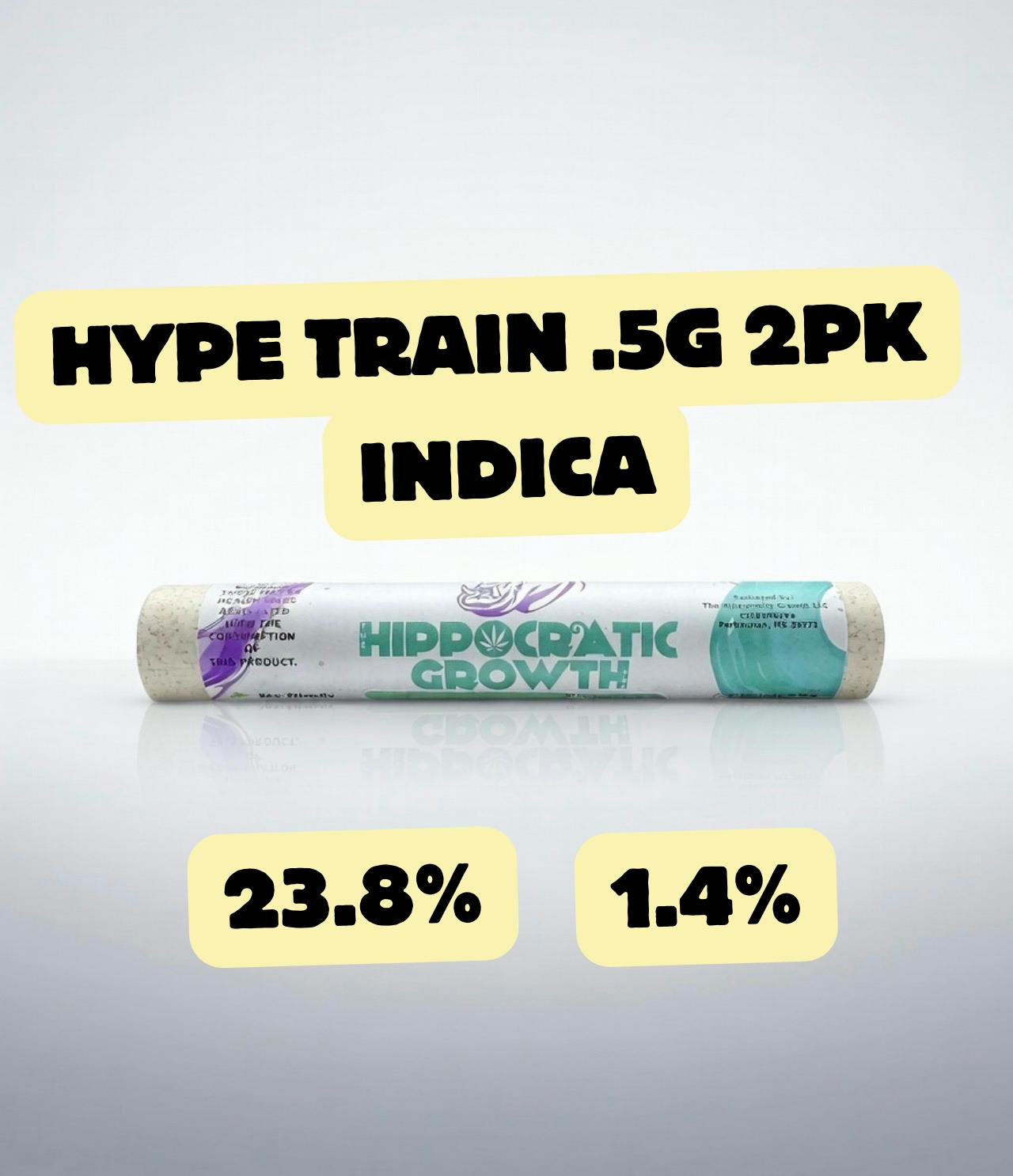 Hippocratic Growth | Hype Train Pre-rolls .5g (2 Pack)