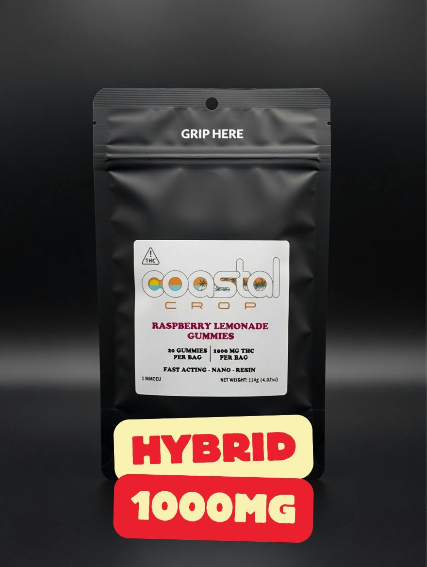 Coastal Crop | Raspberry Lemonade 20ct 1000mg