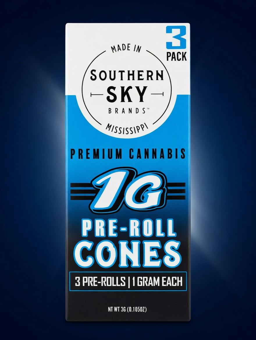 Southern Sky | 3PK Gorilla Breath 1g Pre-Rolls