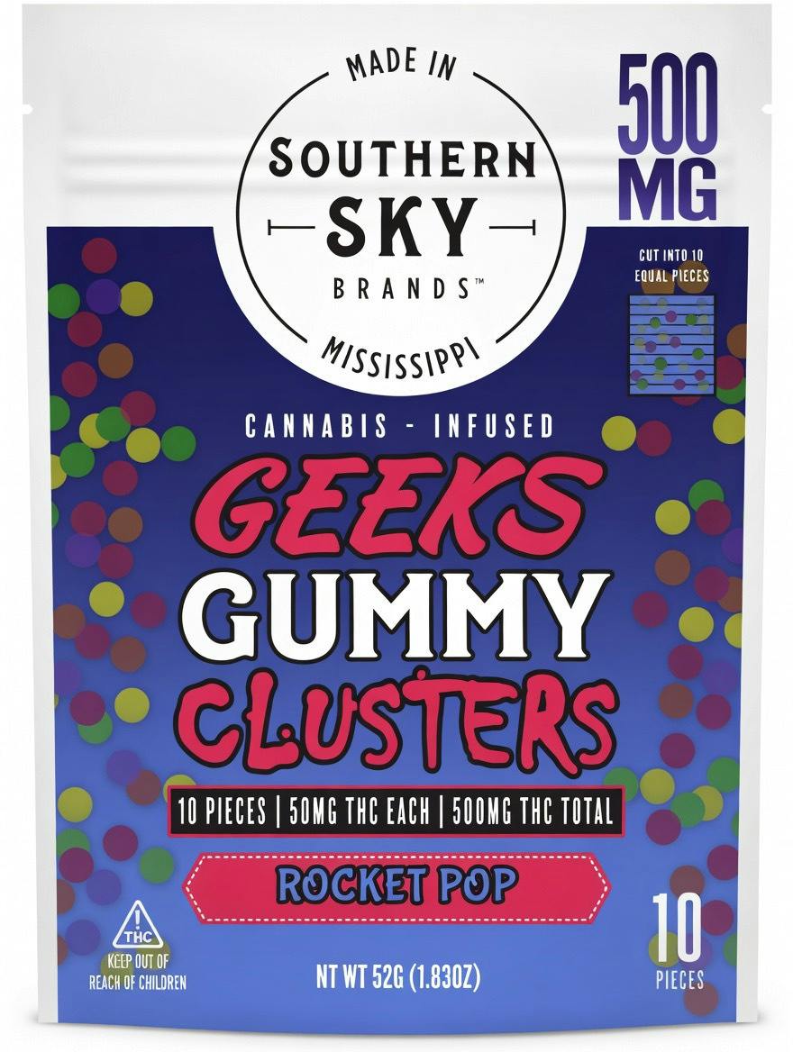Southern Sky | 500mg Rocket Pop Nerds-Coated Distillate Gummies